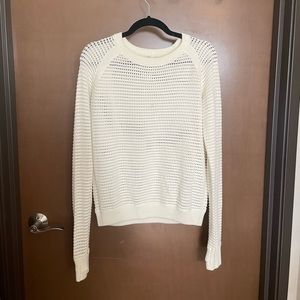 LuLuLemon Cream Mesh Sweater